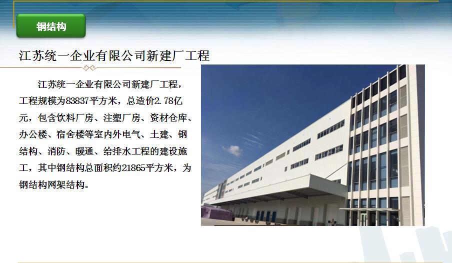 江苏统一企业有限公司新建厂工程